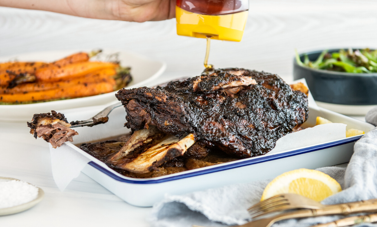 Slow Roasted Moroccan Honey Lamb Shoulder Capilano Honey