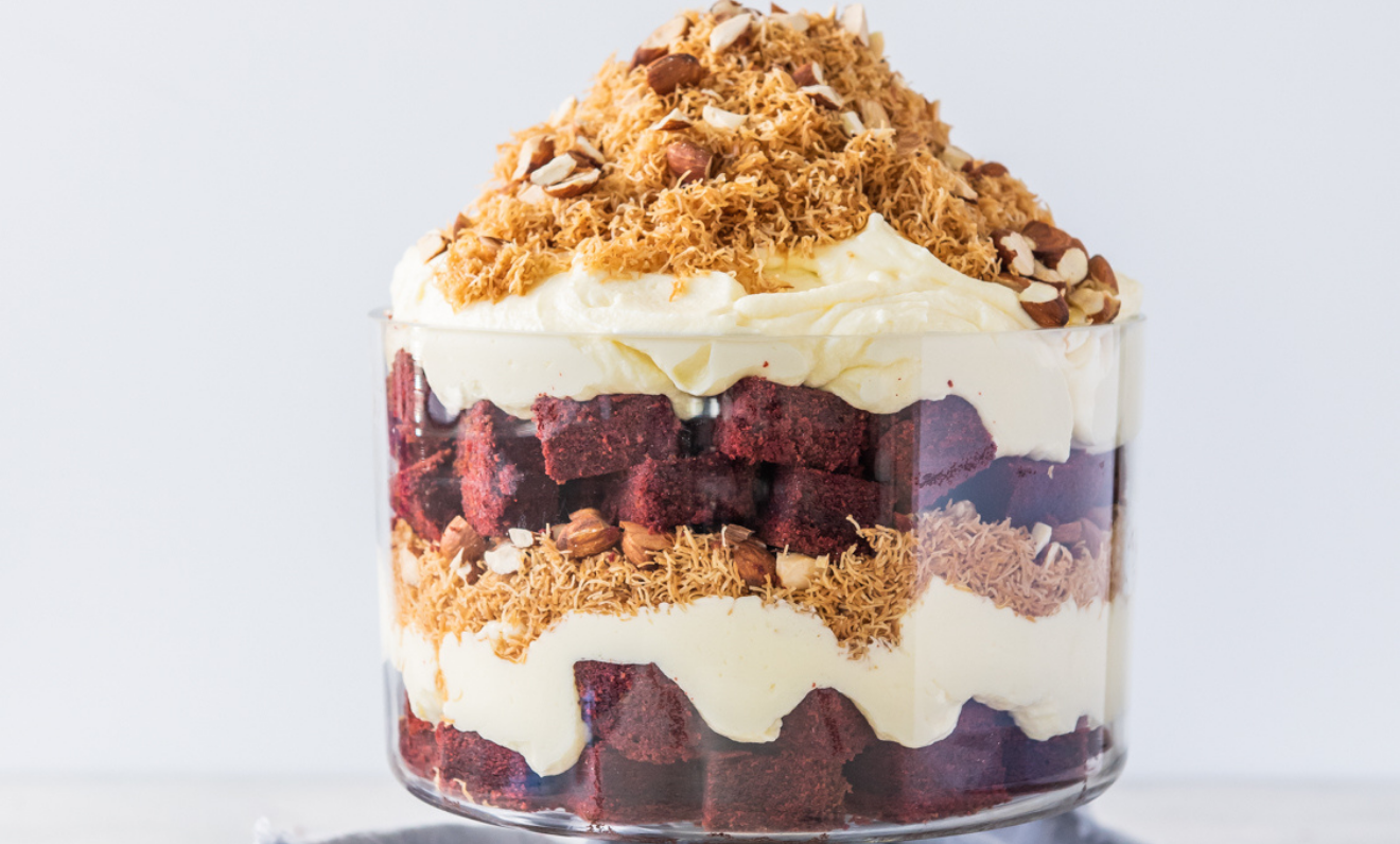 Red Velvet Manuka Cheesecake Trifle | Capilano Honey