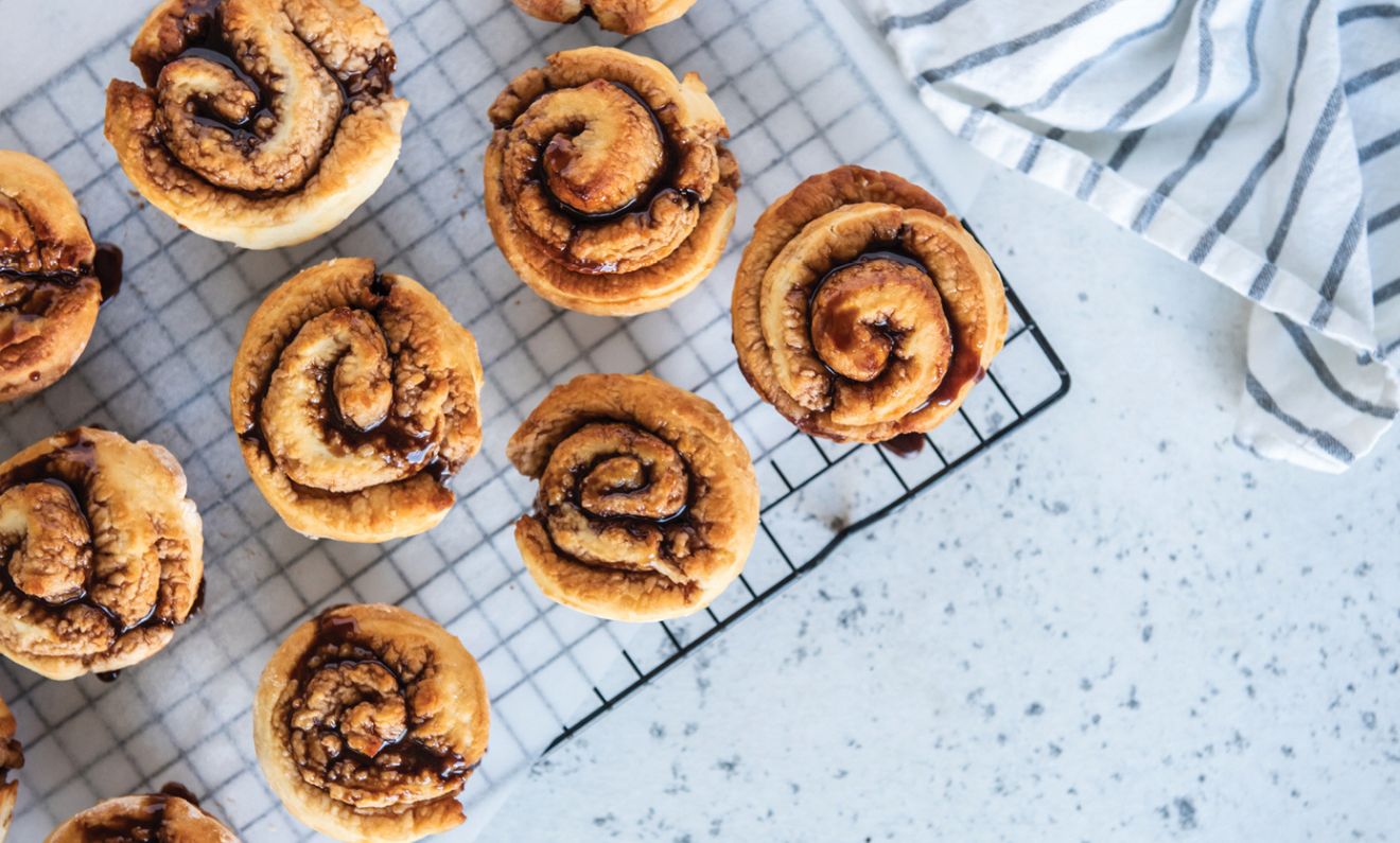 5 Ingredient Chocolatey Scrolls | Capilano Honey