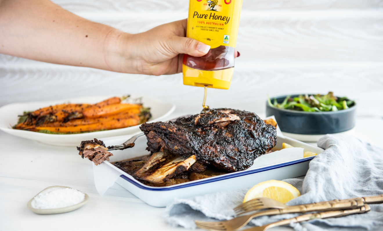 Slow Roasted Moroccan Honey Lamb Shoulder Capilano Honey