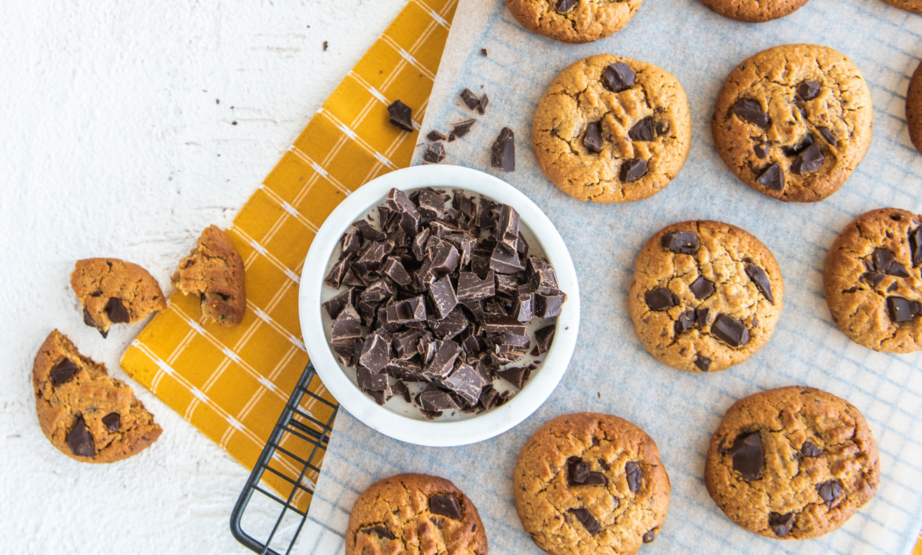 Choc Chunk Peanut Butter Cookies | Capilano Honey
