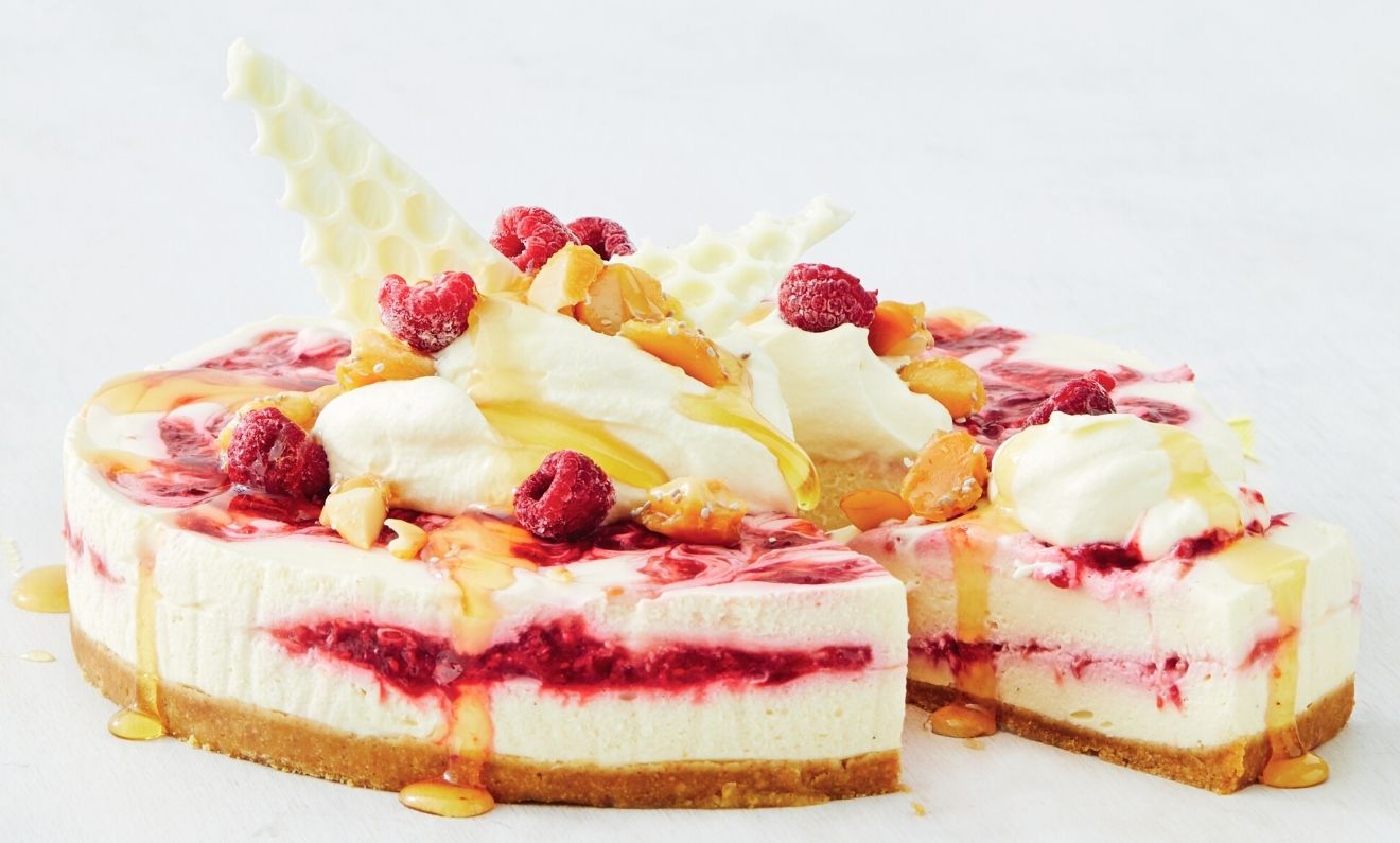 Raspberry, Honey and White Chocolate Cheesecake | Capilano Honey