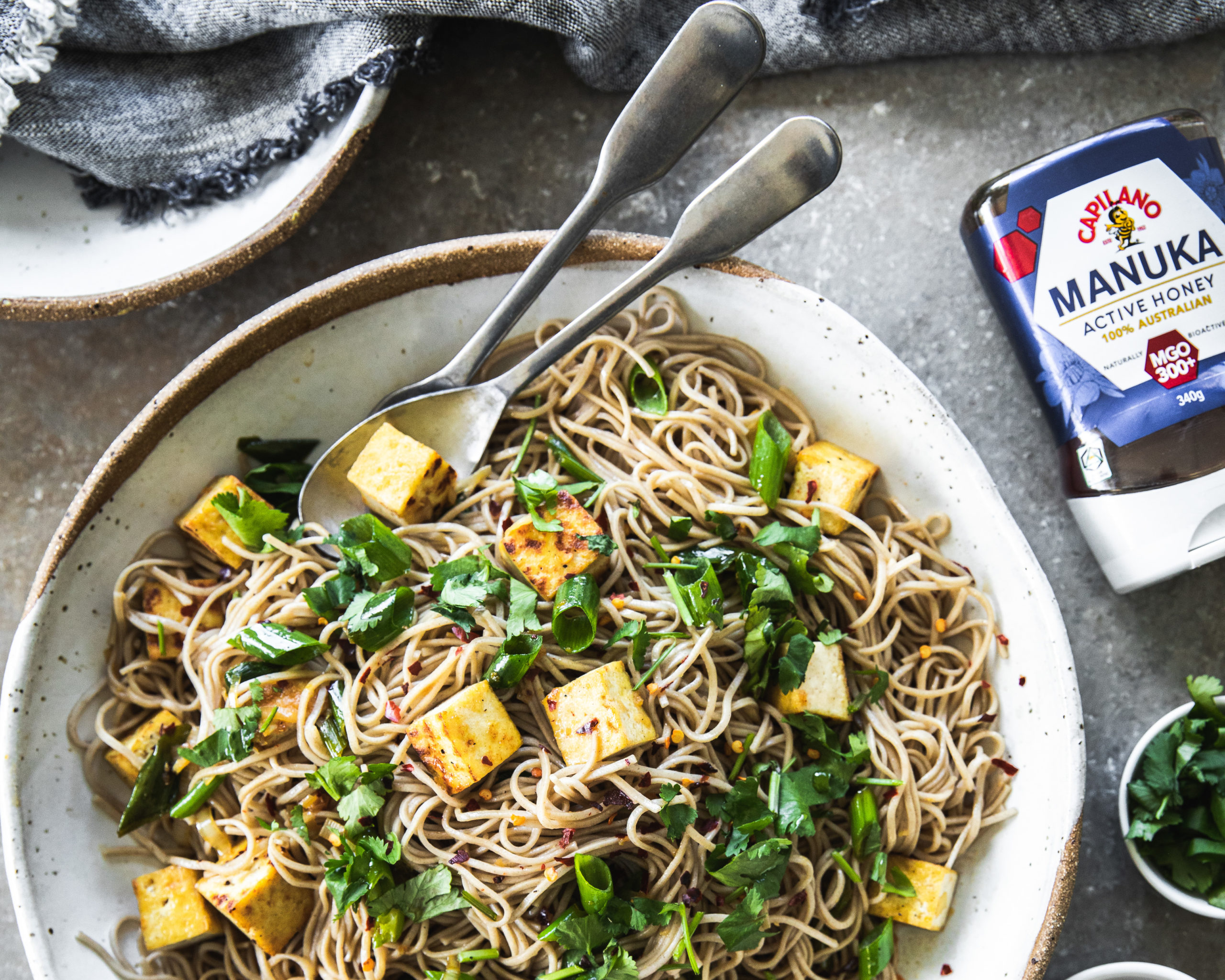 Manuka Ginger Soba Noodles Capilano Honey