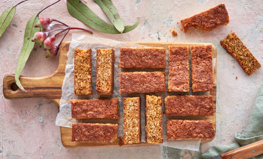 Chewy Anzac Honey Slice | Capilano Honey