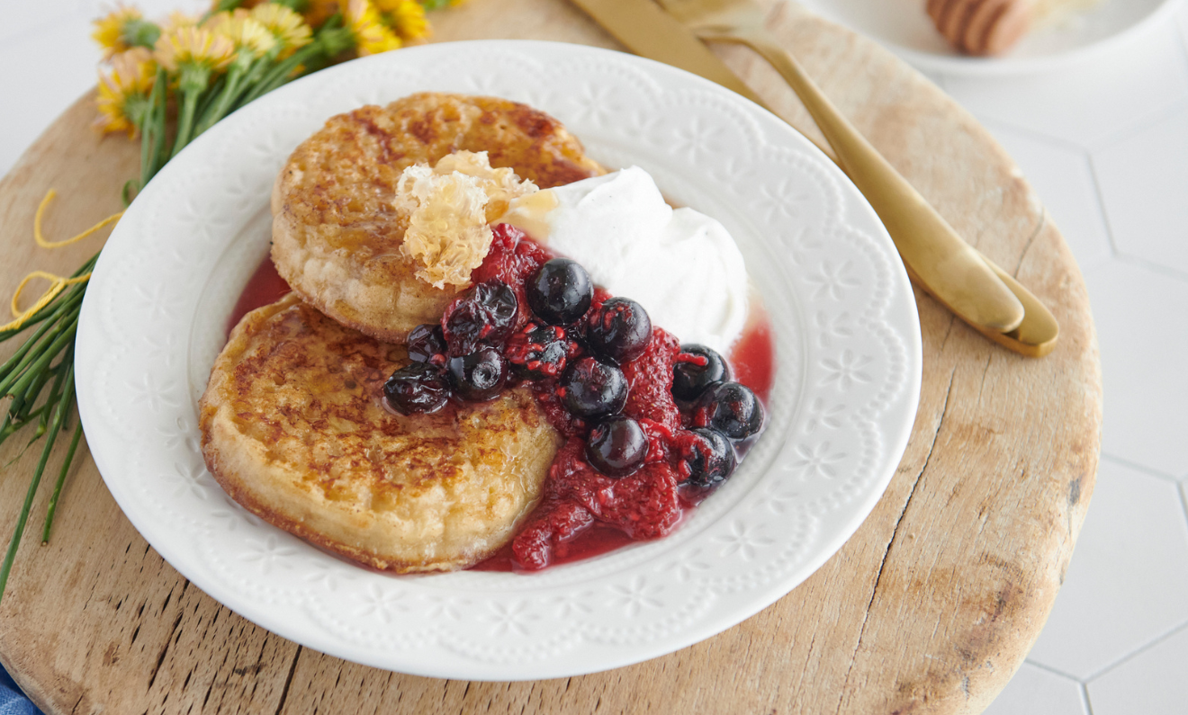 Brown Butter Crumpet French Toast | Capilano Honey