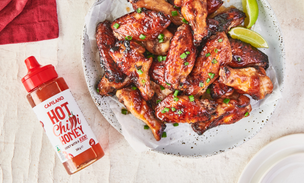 Hot Honey Chicken Wings | Capilano Honey