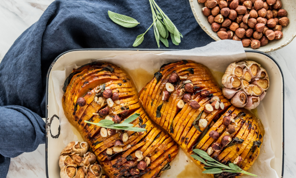 Honey and Hazelnut Hasselback Pumpkin | Capilano Honey