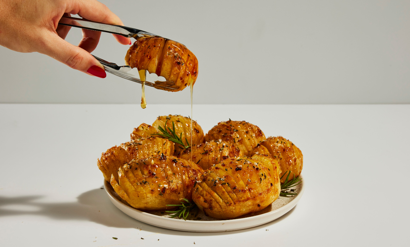 Honey Hasselback Potatoes | Capilano Honey